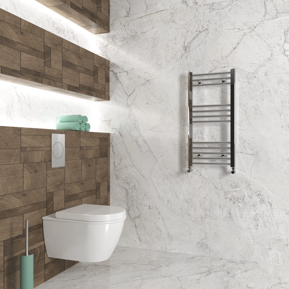 Carisa Nile Sèche-Serviettes en Acier Design Moderne Chromé