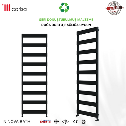 Carisa Ninova Bath Sèche-Serviettes en Aluminium Design Moderne Anthracite
