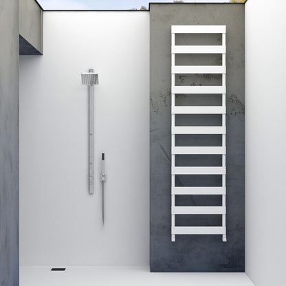 Carisa Ninova Bath Sèche-Serviettes en Aluminium Design Moderne Blanc