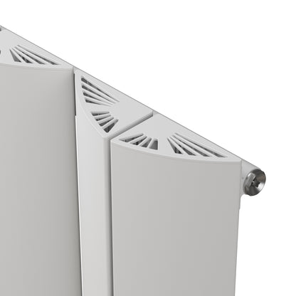 Carisa Nixie Radiateur en Aluminium Vertical Design Moderne Blanc