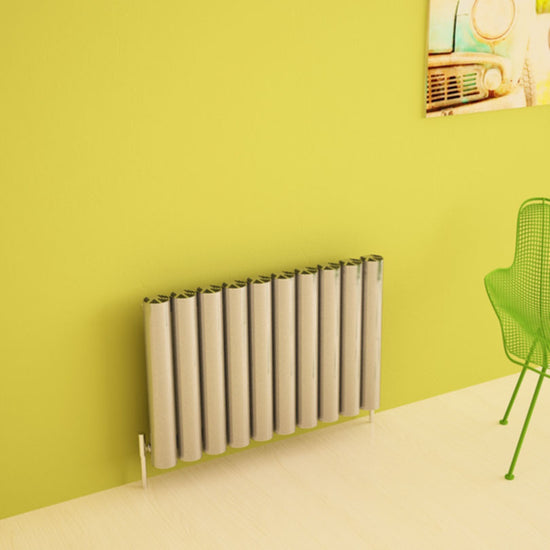 Carisa Otto Radiateur en Aluminium Horizontal Design Moderne Anodisé Poli