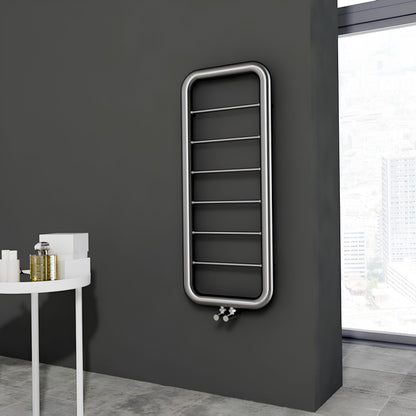 Carisa Paros Sèche-Serviettes en Acier Inoxydable Design Moderne Miroir Polisaj