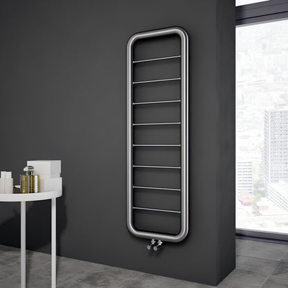 Carisa Paros Sèche-Serviettes en Acier Inoxydable Design Moderne Miroir Polisaj