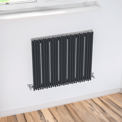 Carisa Pipette Radiateur en Aluminium Horizontal Design Moderne Anthracite