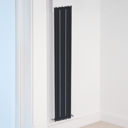 Carisa Pipette Radiateur en Aluminium Vertical Design Moderne Anthracite