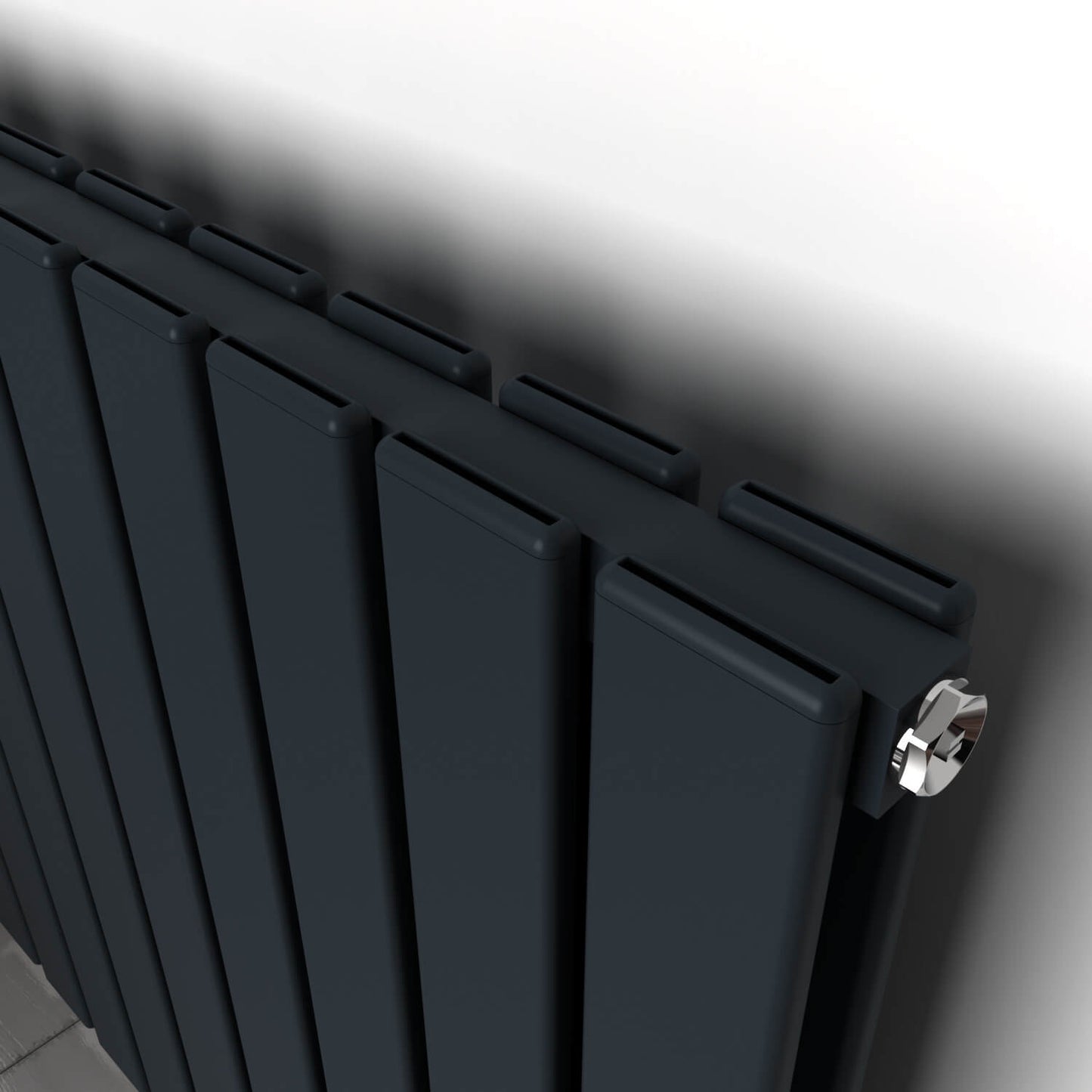 Carisa Plata Radiateur en Aluminium Horizontal Design Moderne Anthracite