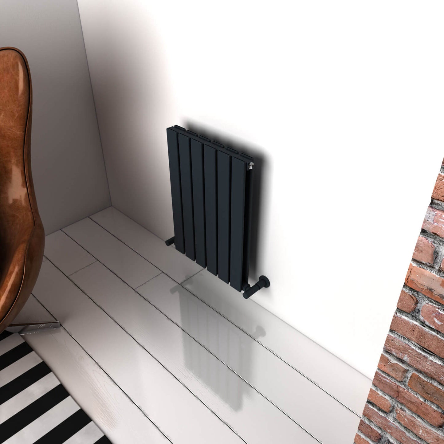 Carisa Plata Radiateur en Aluminium Horizontal Design Moderne Anthracite