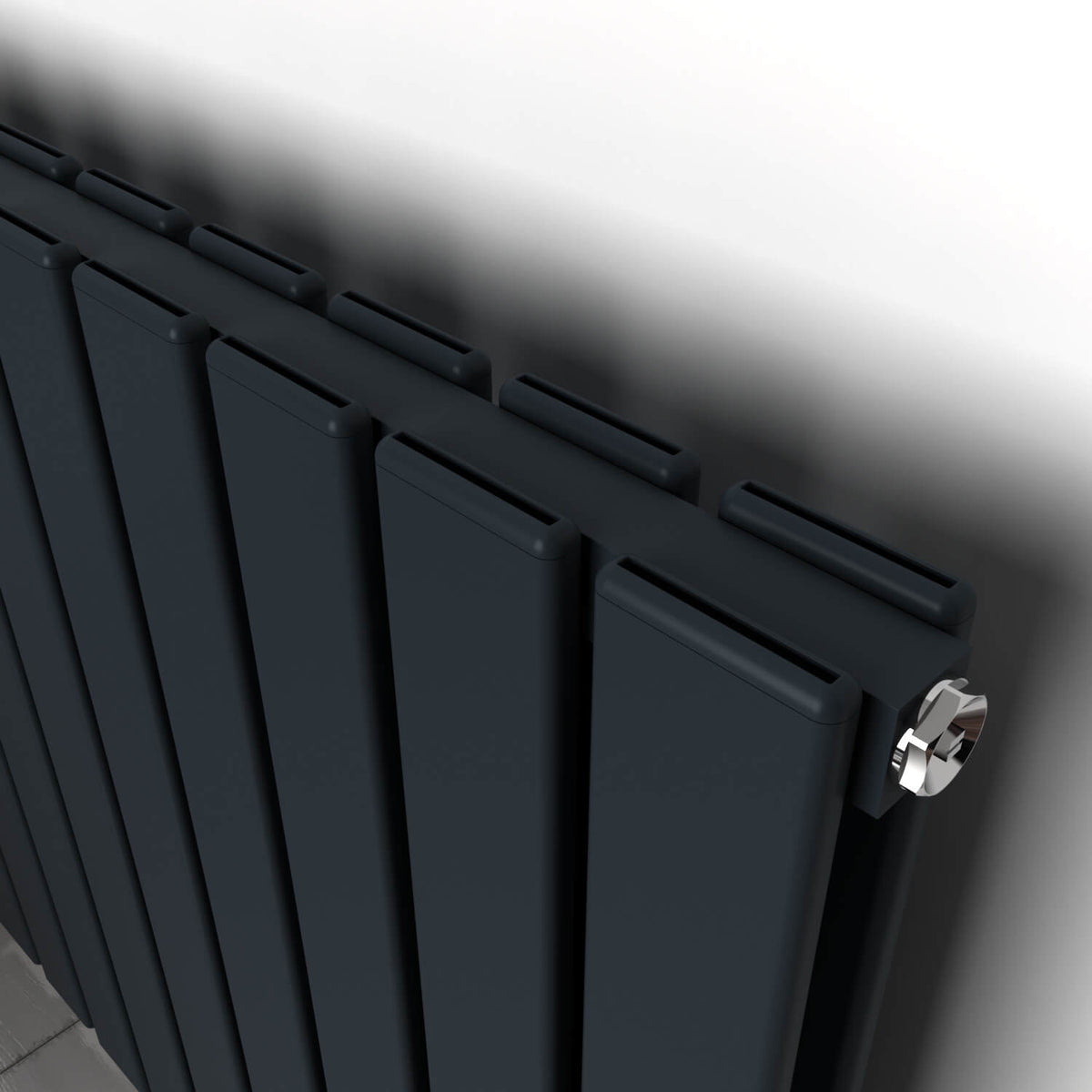 Carisa Plata Radiateur en Aluminium Vertical Design Moderne Anthracite