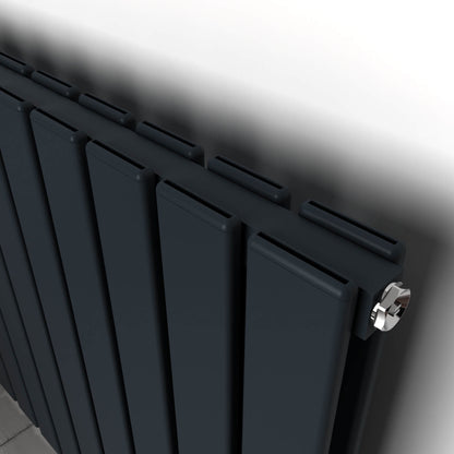 Carisa Plata Radiateur en Aluminium Vertical Design Moderne Anthracite