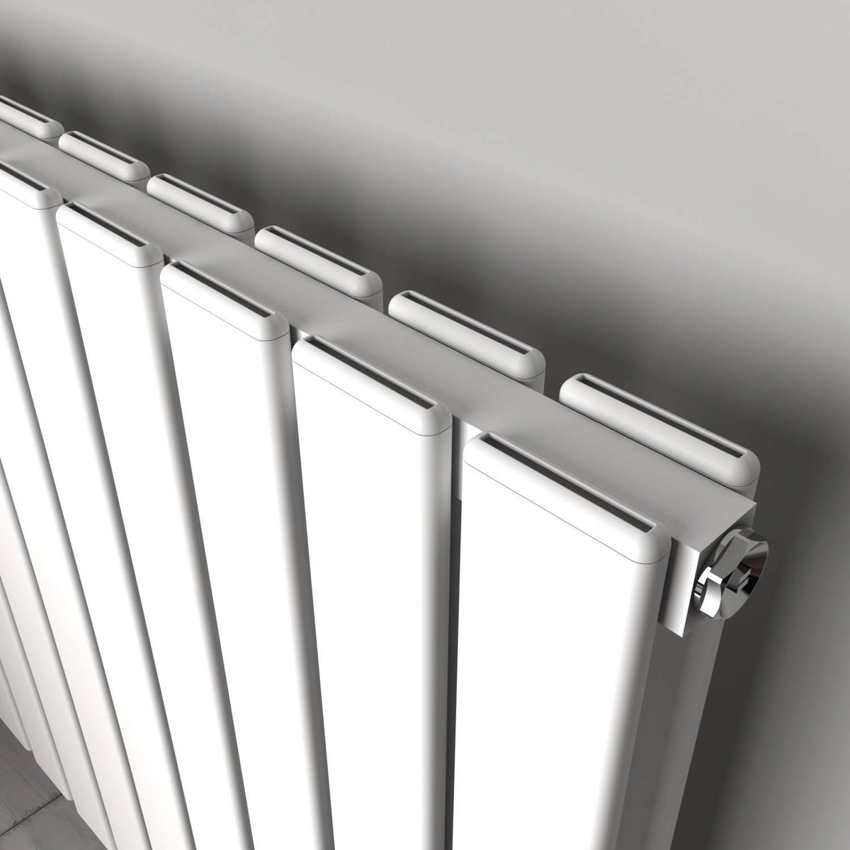 Carisa Plata Radiateur en Aluminium Vertical Design Moderne Blanc