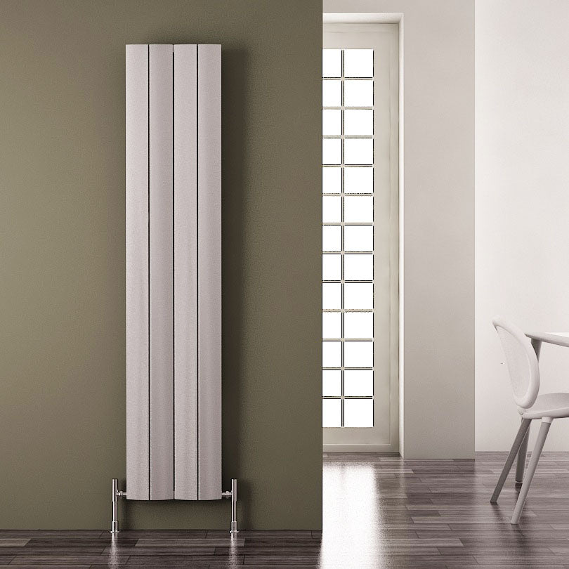 Carisa Play Radiateur en Aluminium Vertical Design Moderne Anodisé Mat