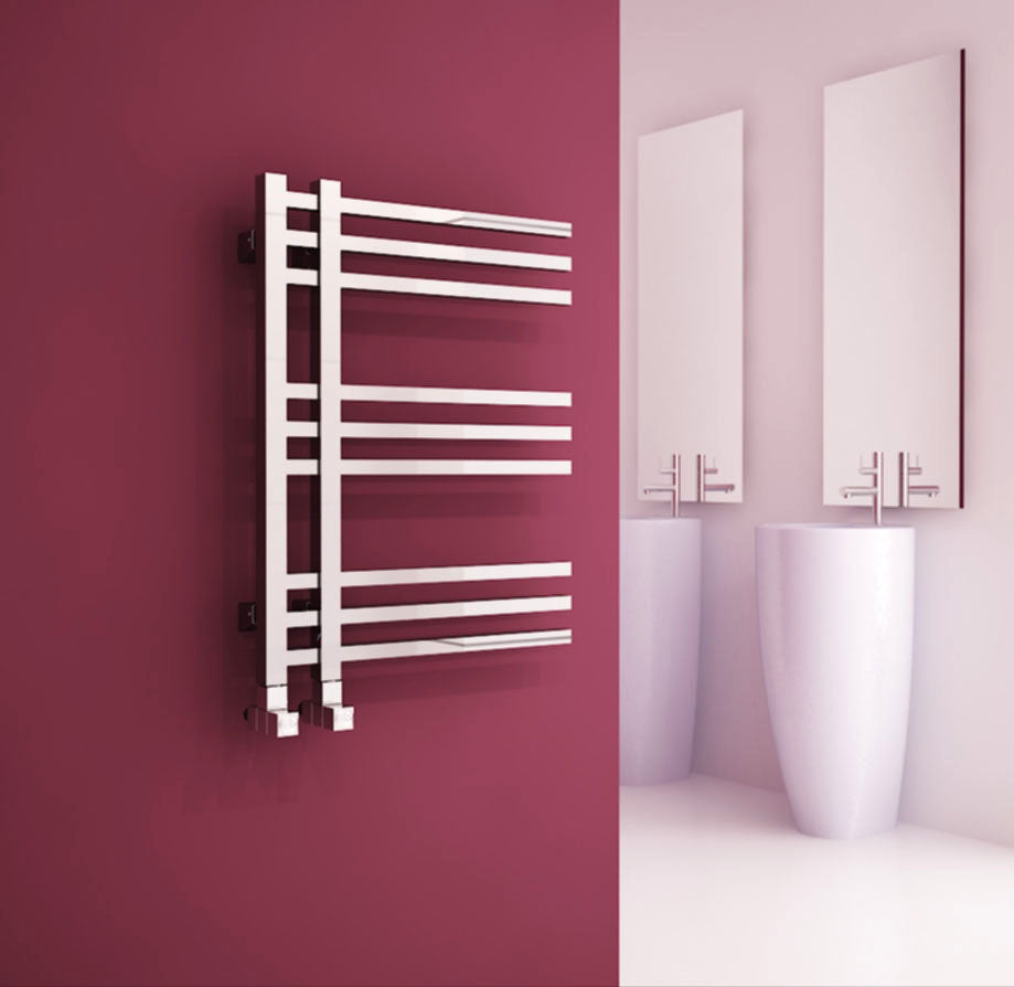 Carisa Primus Sèche-Serviettes en Acier Design Moderne Chromé