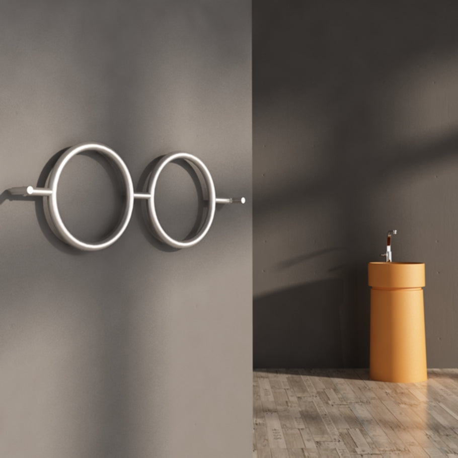 Carisa Roni Sèche-Serviettes en Acier Inoxydable Design Moderne Satiné Poli
