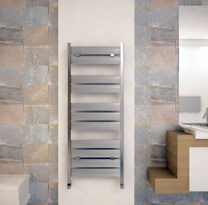 Carisa Soho Sèche-Serviettes en Aluminium Design Moderne Anodisé Poli
