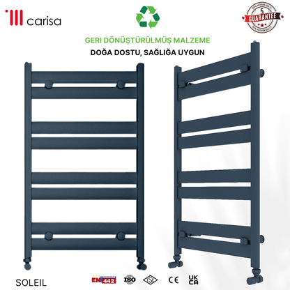 Carisa Soleil Sèche-Serviettes en Aluminium Design Moderne Anthracite