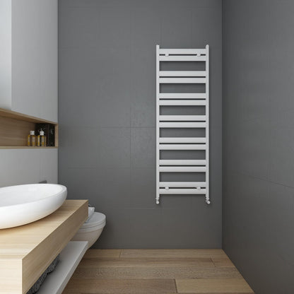 Carisa Soleil Sèche-Serviettes en Aluminium Design Moderne Blanc