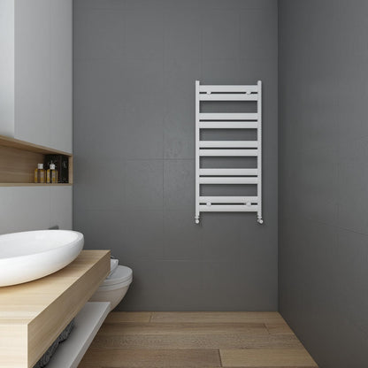 Carisa Soleil Sèche-Serviettes en Aluminium Design Moderne Blanc