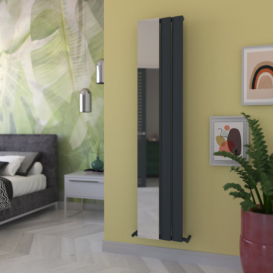 Carisa Step Mirror Radiateur en Aluminium Vertical Design Moderne Anthracite
