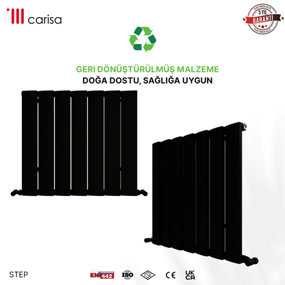 Carisa Step Radiateur en Aluminium Horizontal Design Moderne Anthracite