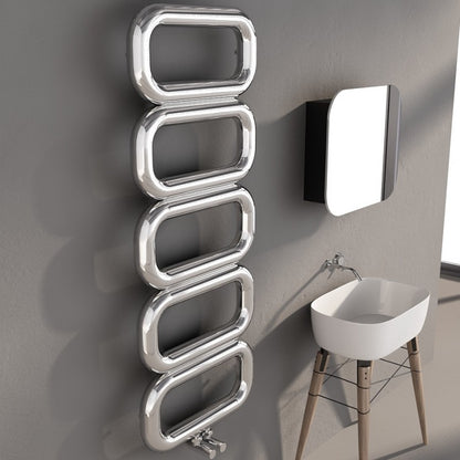 Carisa Talent Sèche-Serviettes en Acier Inoxydable Design Moderne Miroir Poli