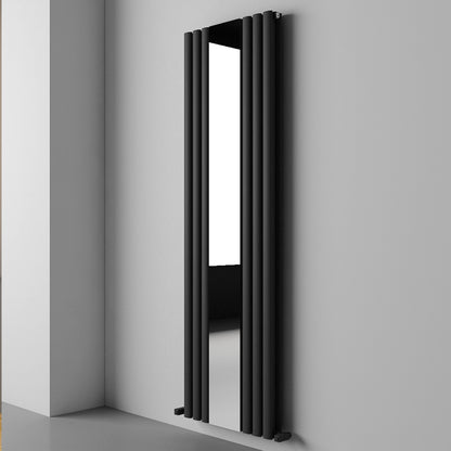 Carisa Tallis Mirror Radiateur en Aluminium Vertical Design Moderne Noir