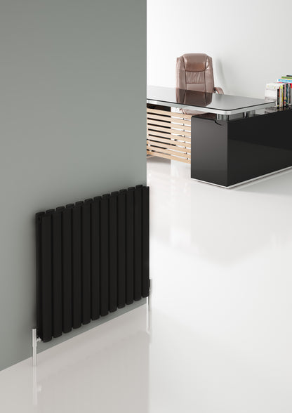 Carisa Tallis Radiateur en Aluminium Horizontal Design Moderne Noir