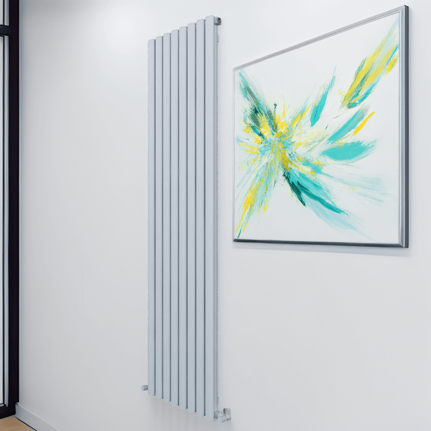Carisa Tallis Radiateur en Aluminium Vertical Design Moderne Blanc