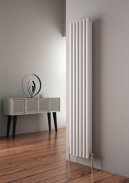 Carisa Tallis Radiateur en Aluminium Vertical Design Moderne Blanc