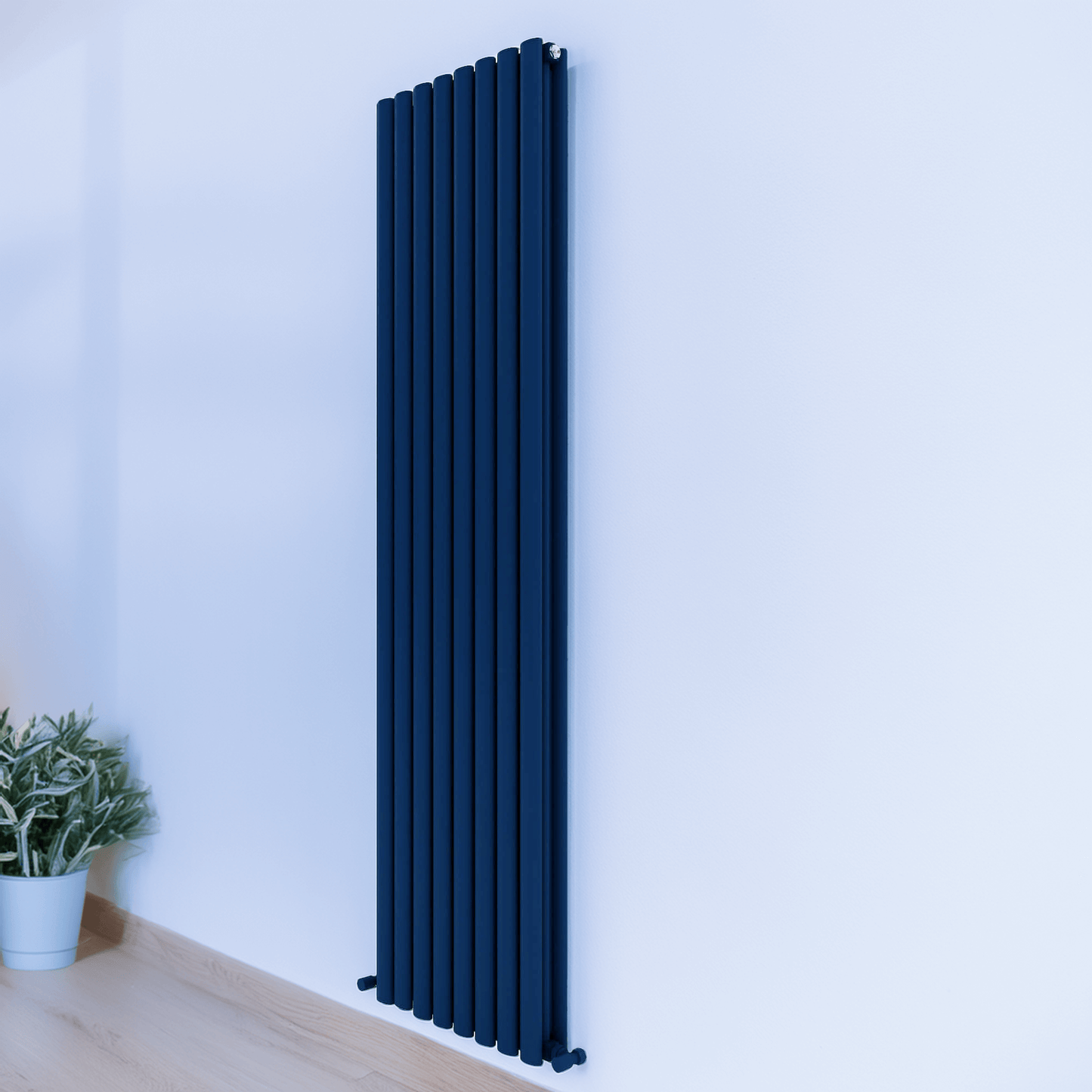 Carisa Tallis Radiateur en Aluminium Vertical Design Moderne Bleu Marine
