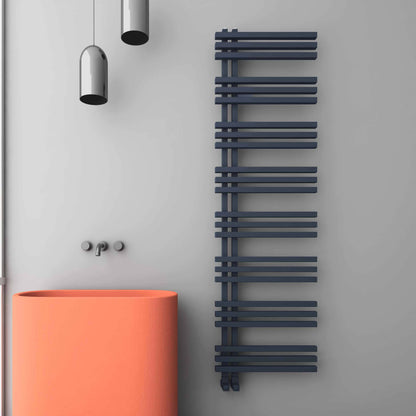 Carisa Terra Sèche-Serviettes en Aluminium Design Moderne Anthracite