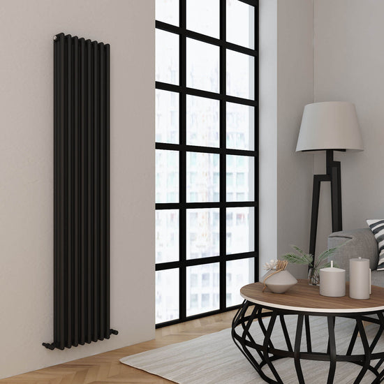 Carisa Tubulous Radiateur en Aluminium Vertical Design Moderne Noir