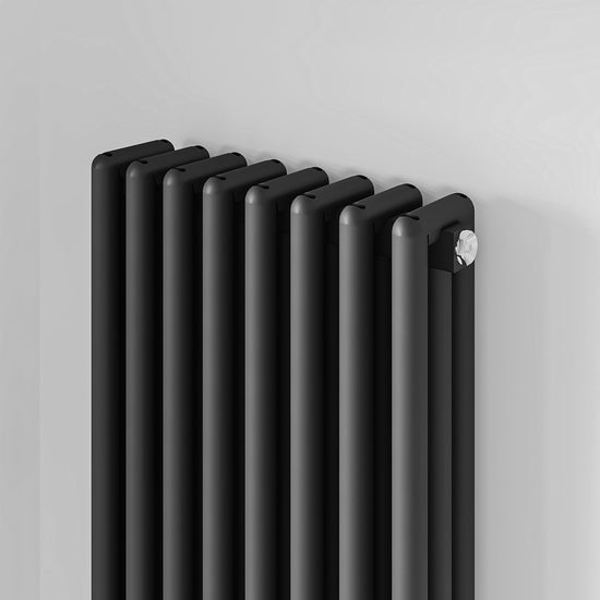 Carisa Tubulous Radiateur en Aluminium Vertical Design Moderne Noir