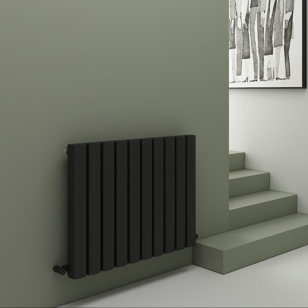 Carisa Vesta Radiateur en Aluminium Horizontal Design Moderne Noir
