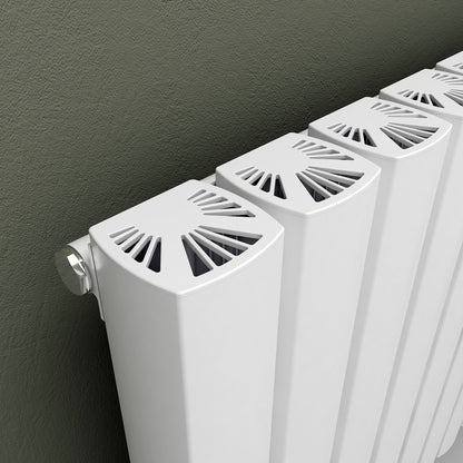 Carisa Vesta Radiateur en Aluminium Vertical Design Moderne Blanc