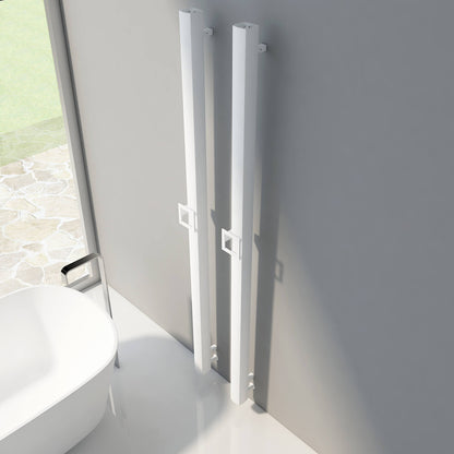 Carisa Vesta Single Sèche-Serviette Électrique Design Moderne Blanc