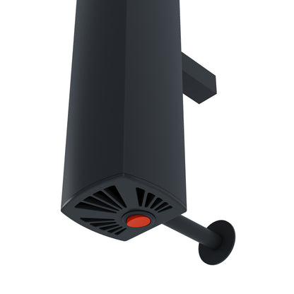 Carisa Vesta Single Sèche-Serviette Électrique Design Moderne Noir