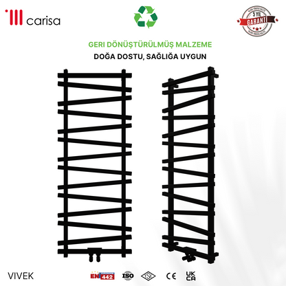 Carisa Vivek Sèche-Serviettes en Aluminium Design Moderne