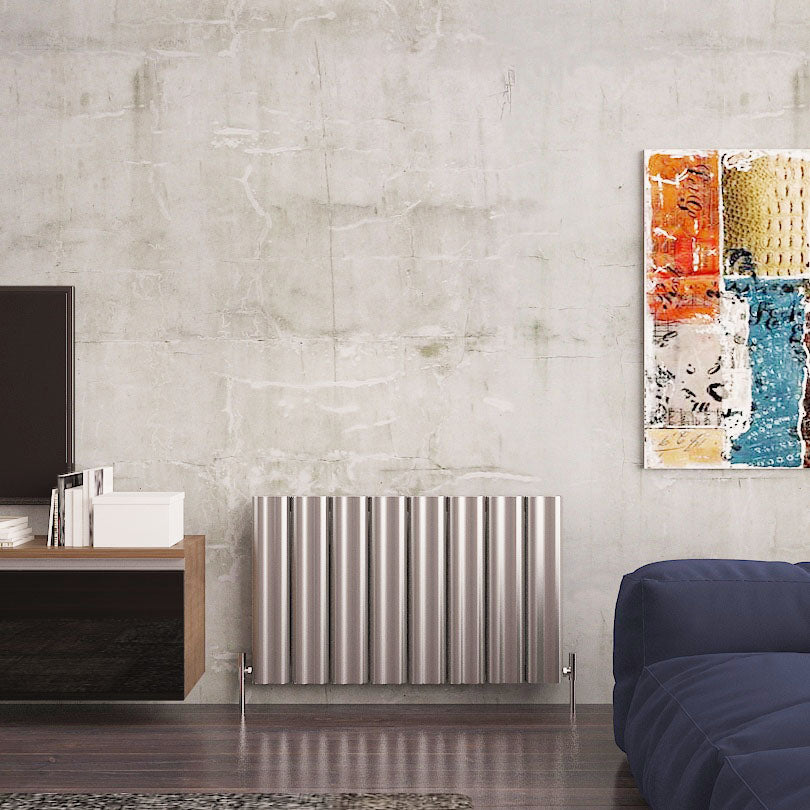 Carisa Wave Radiateur en Aluminium Horizontal Design Moderne Anodisé Poli