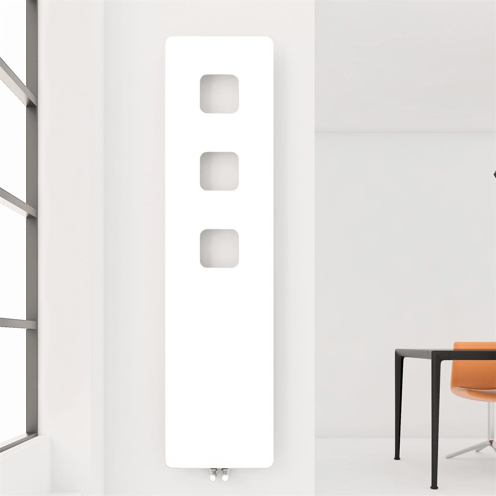 Carisa Dublin Radiateur Design Mince en Acier Horizontal Design Moderne Blanc