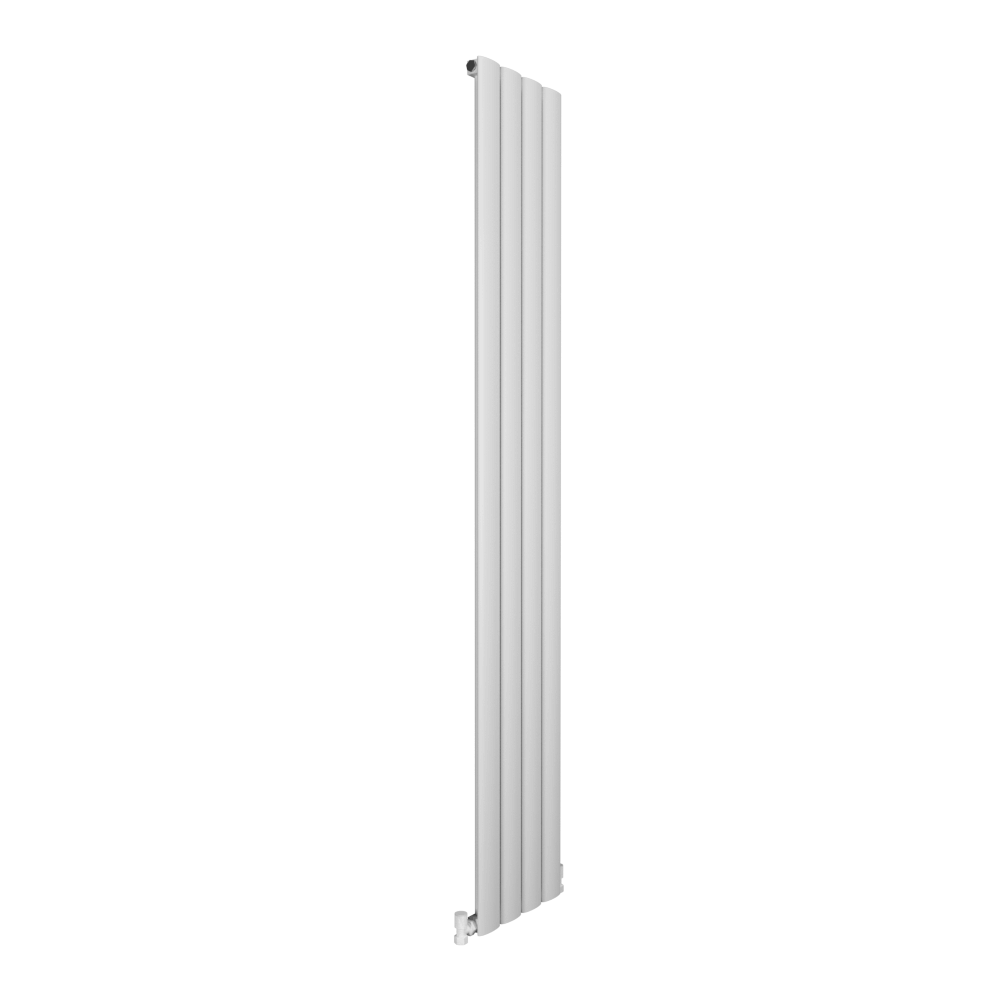 Carisa Elliptic Radiateur en Aluminium Vertical Design Moderne Blanc