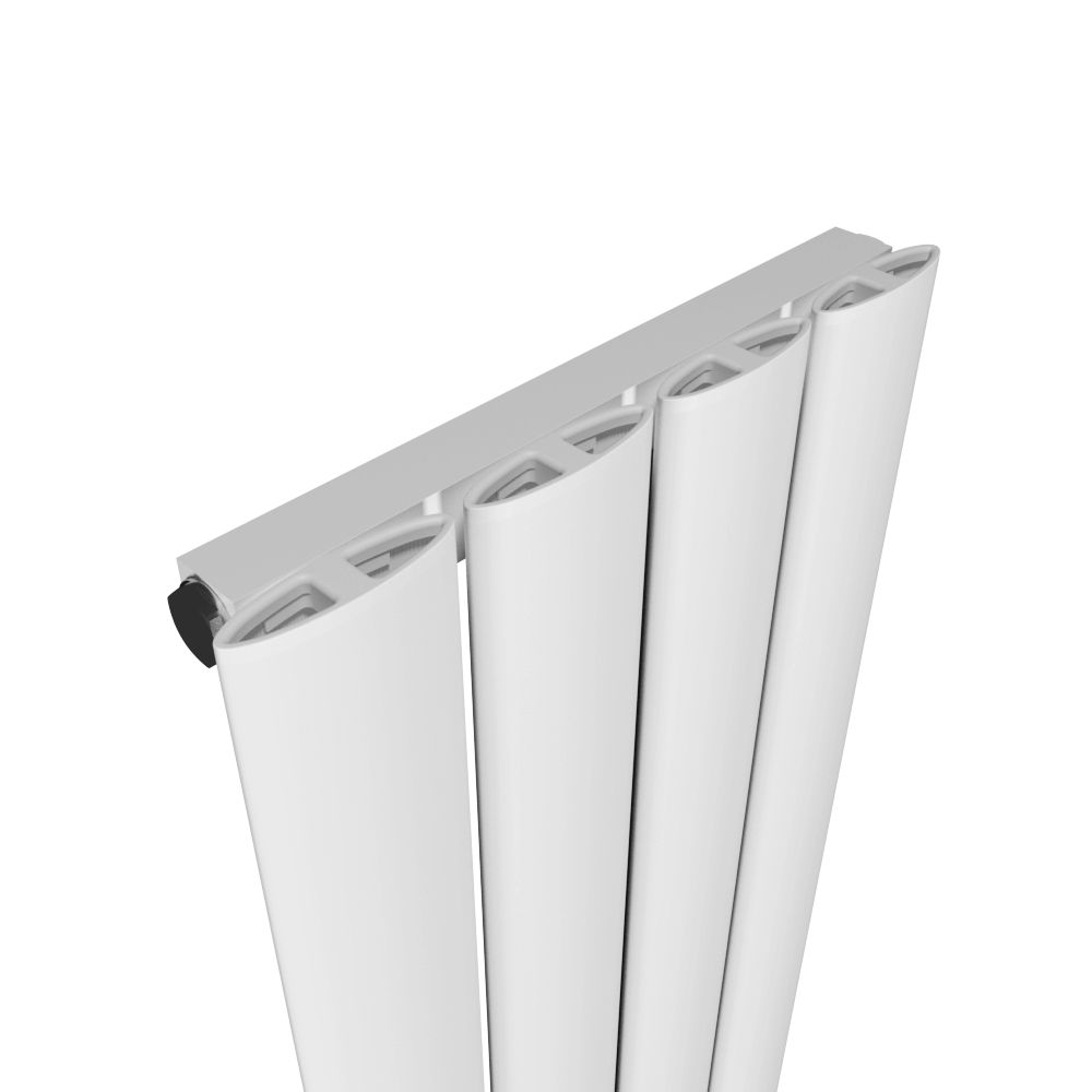 Carisa Elliptic Radiateur en Aluminium Vertical Design Moderne Blanc