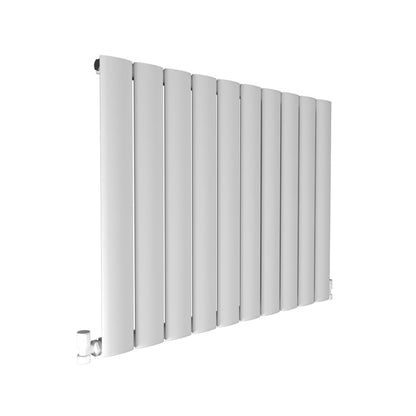 Carisa Elliptic Radiateur en Aluminium Horizontal Design Moderne Blanc