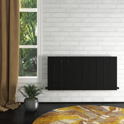 Carisa Elvino Radiateur en Aluminium Horizontal Design Moderne Noir