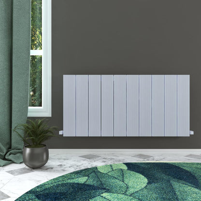 Carisa Elvino Radiateur en Aluminium Horizontal Design Moderne Blanc