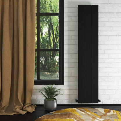 Carisa Elvino Radiateur en Aluminium Vertical Design Moderne Noir