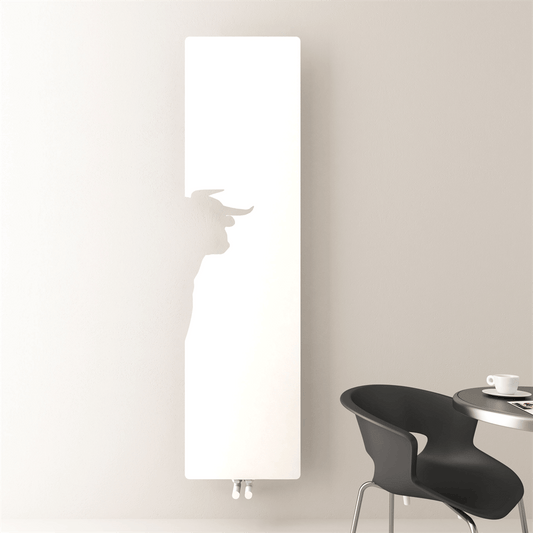 Carisa Lymm Radiateur Design Mince en Acier Vertical Design Moderne Blanc