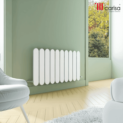 Carisa Magico Radiateur en Aluminium Horizontal Design Moderne Blanc