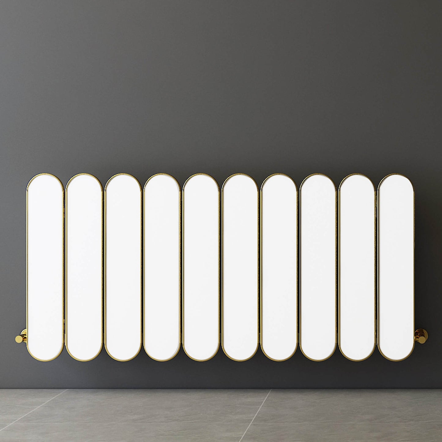 Carisa Magico Radiateur en Aluminium Horizontal Design Moderne Blanc