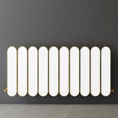 Carisa Magico Radiateur en Aluminium Horizontal Design Moderne Blanc