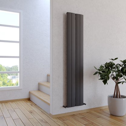 Carisa Play Radiateur en Aluminium Vertical Design Moderne Gris foncé